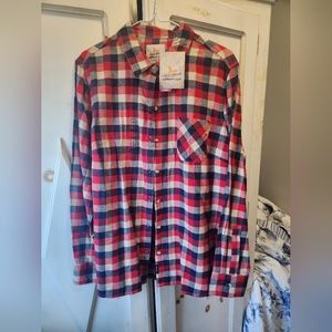 NWT Field and stream women's flannel shirt x l